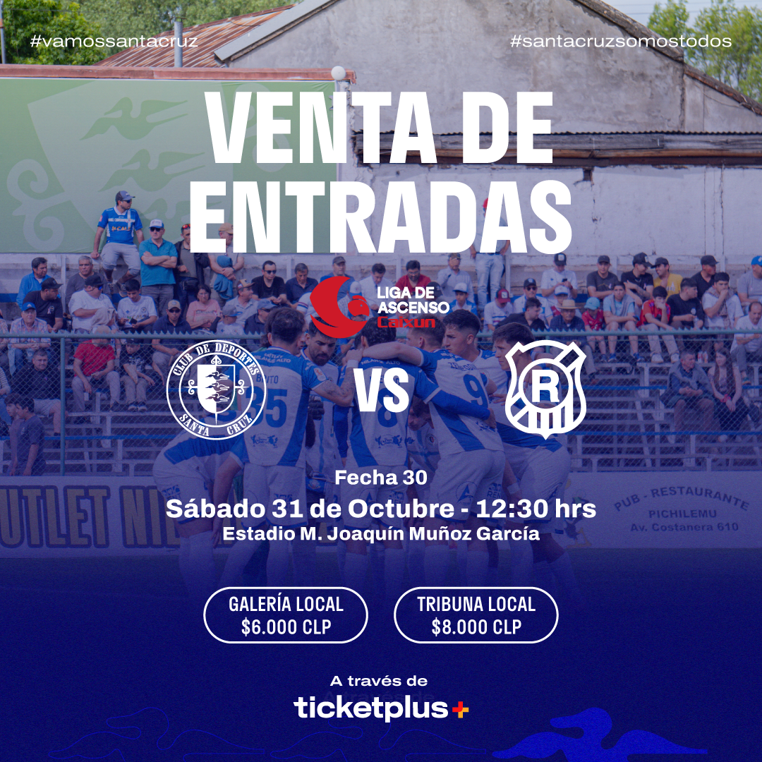 Deportes Santa Cruz vs Rangers de Talca / Liga de Ascenso Caixun 2026 / Fecha 30