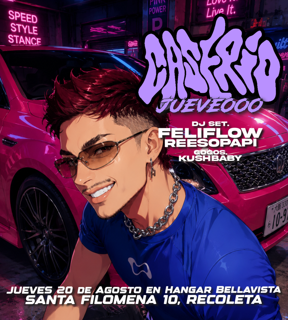 JUEVEOOO 🍭 En Caserío Fiesta Jueves 20 de Agosto en Hangar Bellavista 