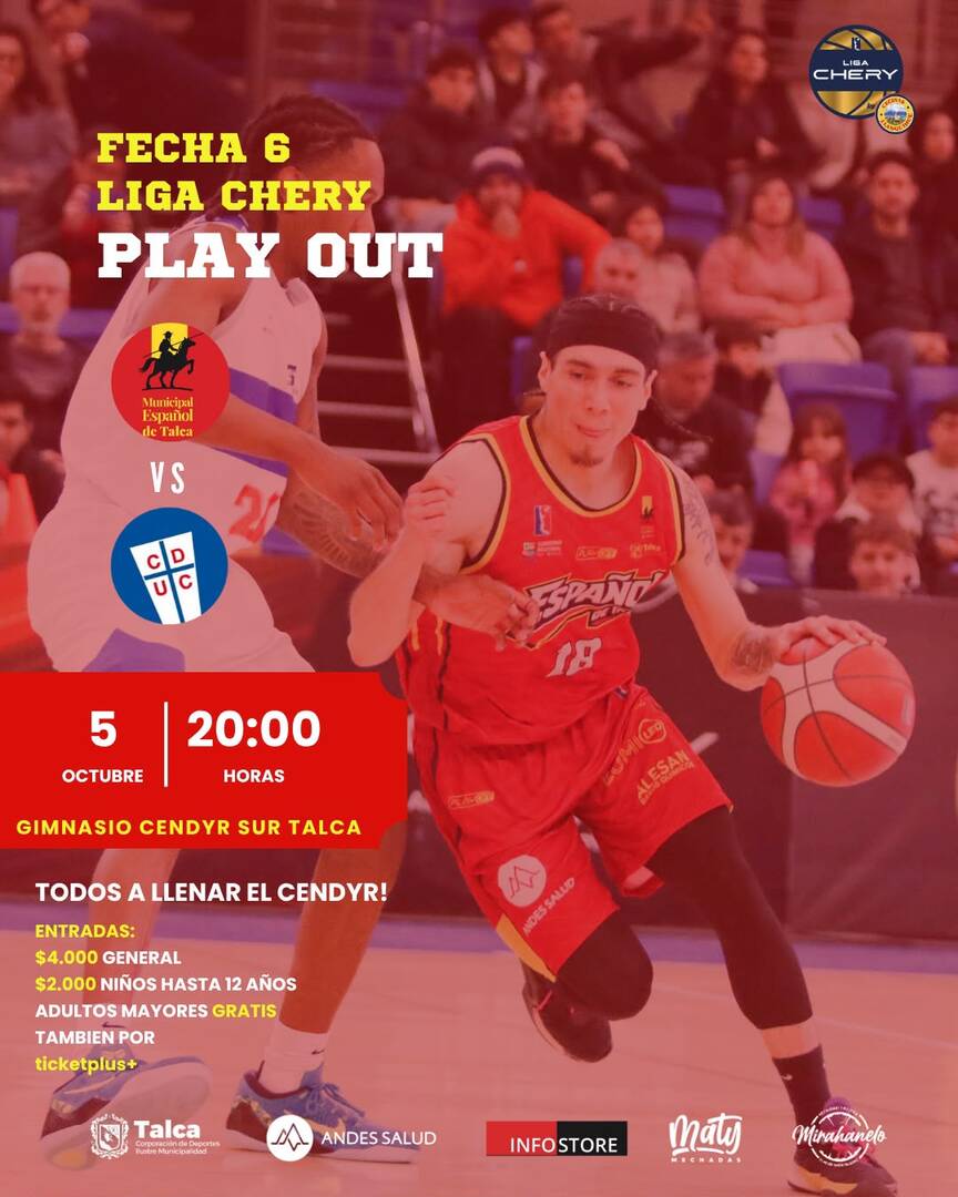Municipal Español de Talca vs CD Universidad Católica / LNB Liga CHERY by Cecinas Llanquihue 2026