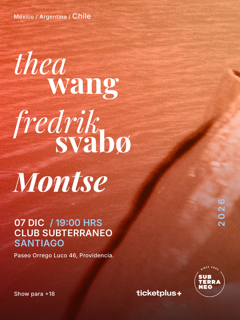 Montse • Fredrik Svabø • Thea Wang ★ LUNES 07 DICIEMBRE ★ Club Subterráneo