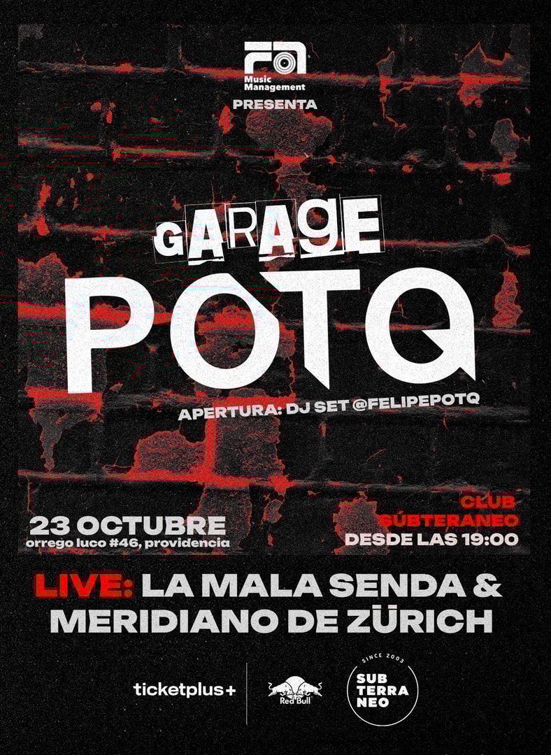 GARAGE POTQ ★ JUEVES 23 OCTUBRE ★ Club Subterráneo
