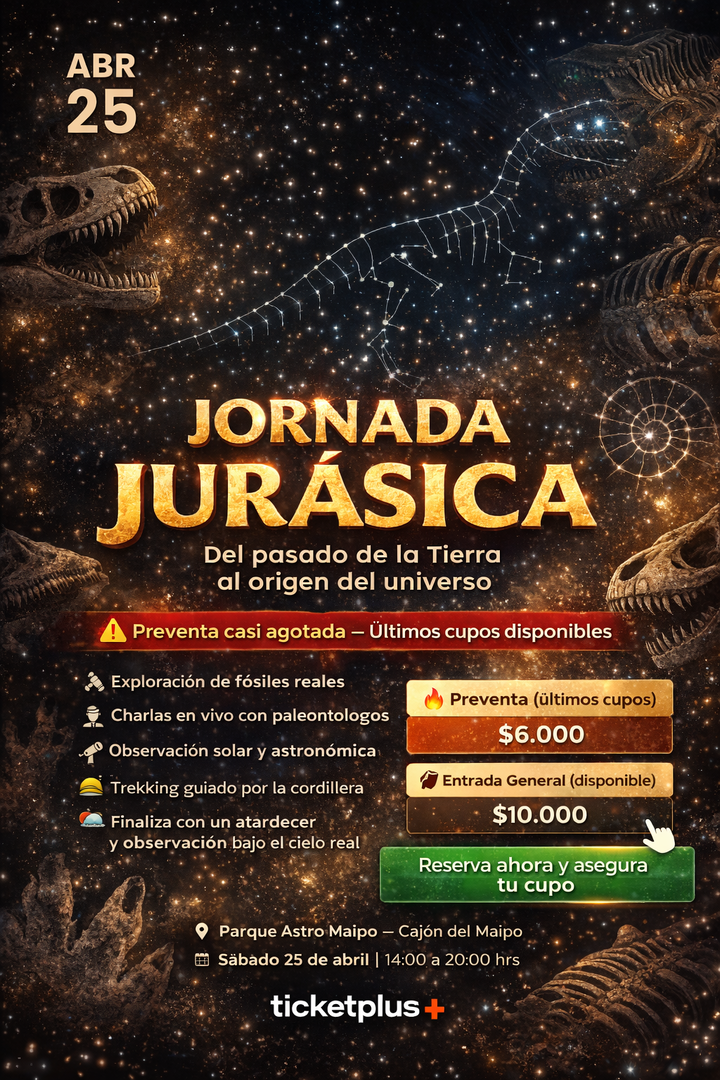 Jornada Jurásica | Trekking + Ciencia + Astronomía