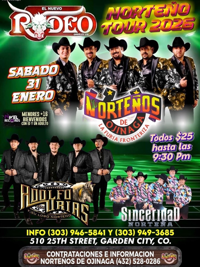 Norteños de Ojinaga-Adolfo Urias y su Lobo Norteño-Sinceridad Norteña-Norteño Tour 2026