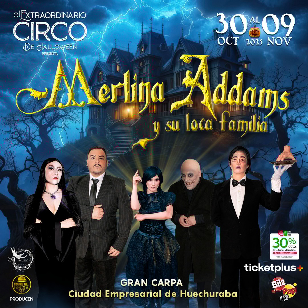 El Extraordinario Circo - Merlina Addams y su loca familia