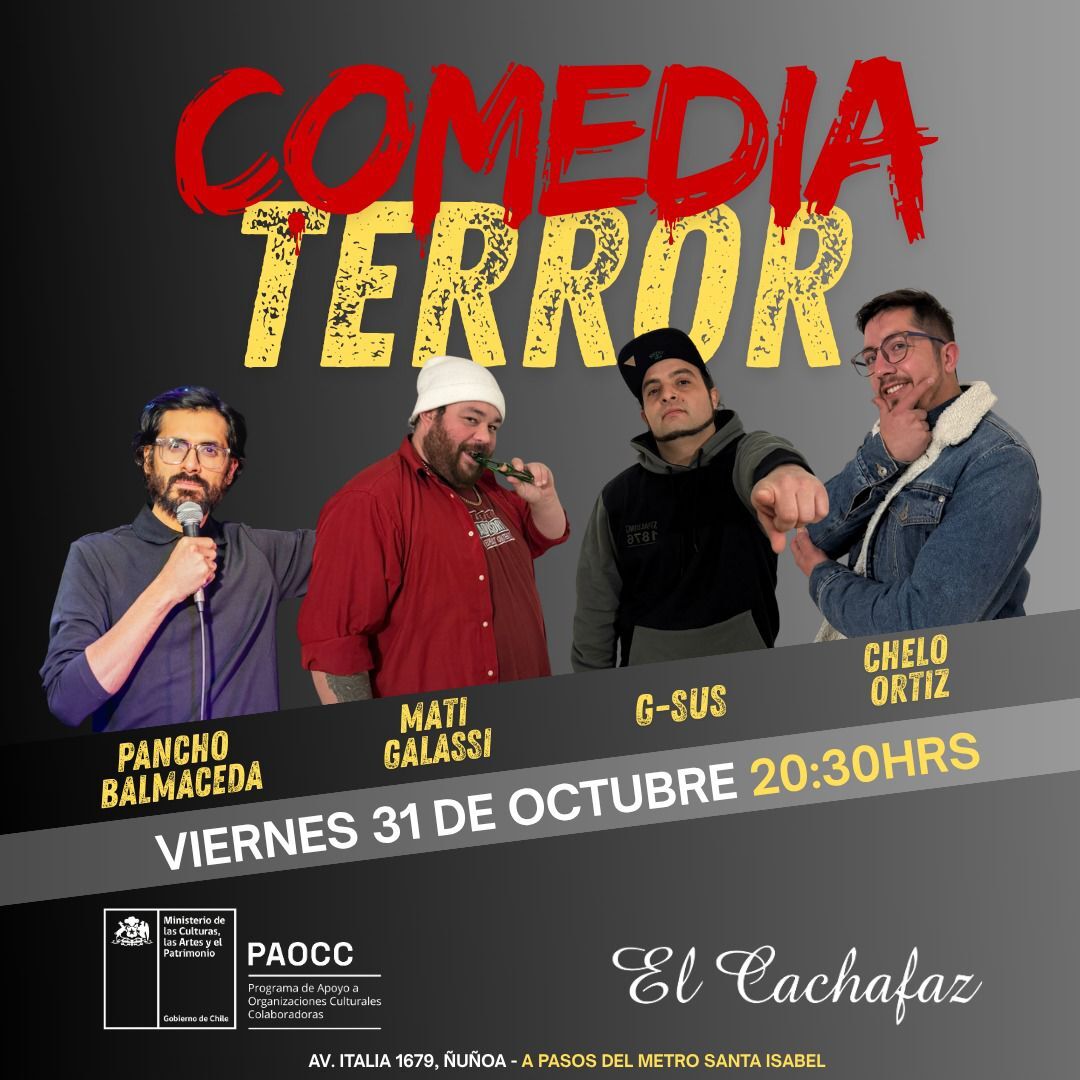 Show Stand Up- Viernes 31 de Octubre 20:30 hrs