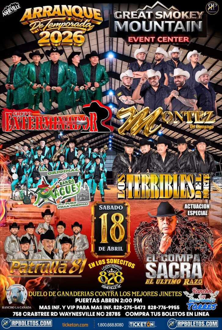 Grupo Exterminador-Montez De Durango-Banda Maguey-Los Terribles-Patrulla 81-Compa Sacra-Waynesville NC
