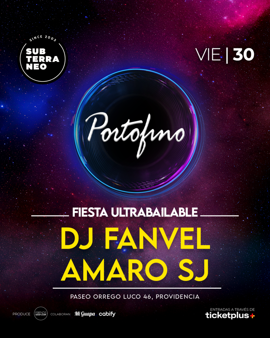 PORTOFINO Full ultrabailable ★ VIERNES 30 OCTUBRE ★ Club Subterráneo (+23)