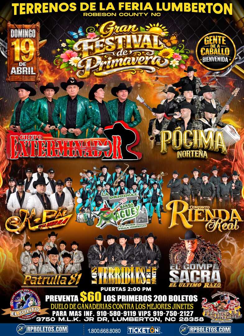Gran Festival de Primavera-Terrenos de la Feria Lumberton-Lumberton NC