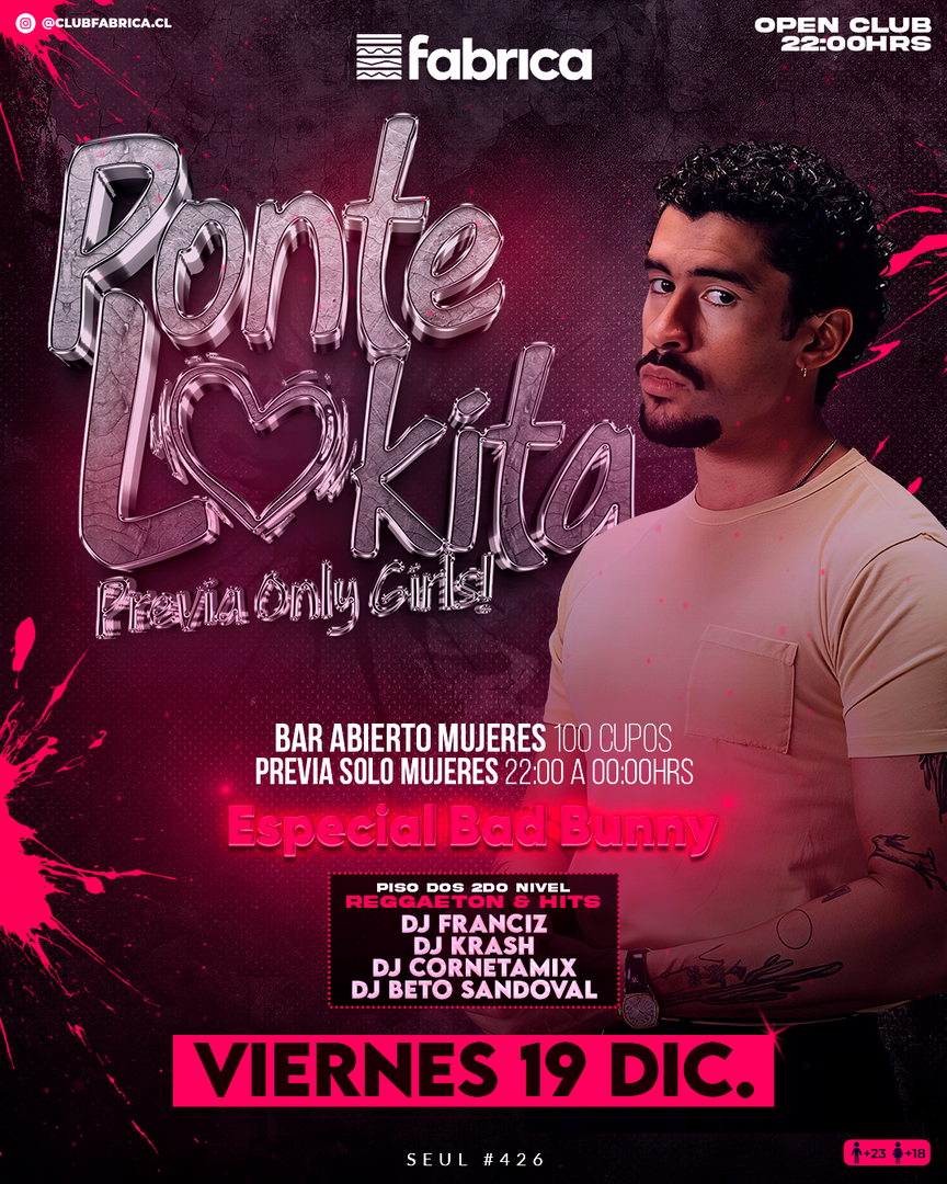Club Fabrica Presenta Ponte Lokita @ Viernes 19 Diciembre
