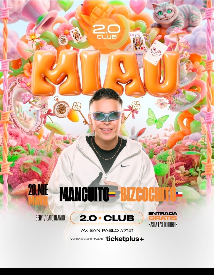 MIÉRCOLES MIAU - MANGUITO EN VIVO - 20 DE MAYO 