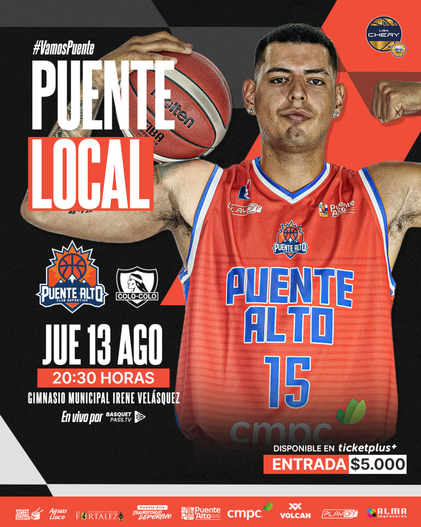 M. Puente Alto vs Colo-Colo / LNB / Liga CHERY by Cecinas Llanquihue / Semana 6 / Fase Zonal
