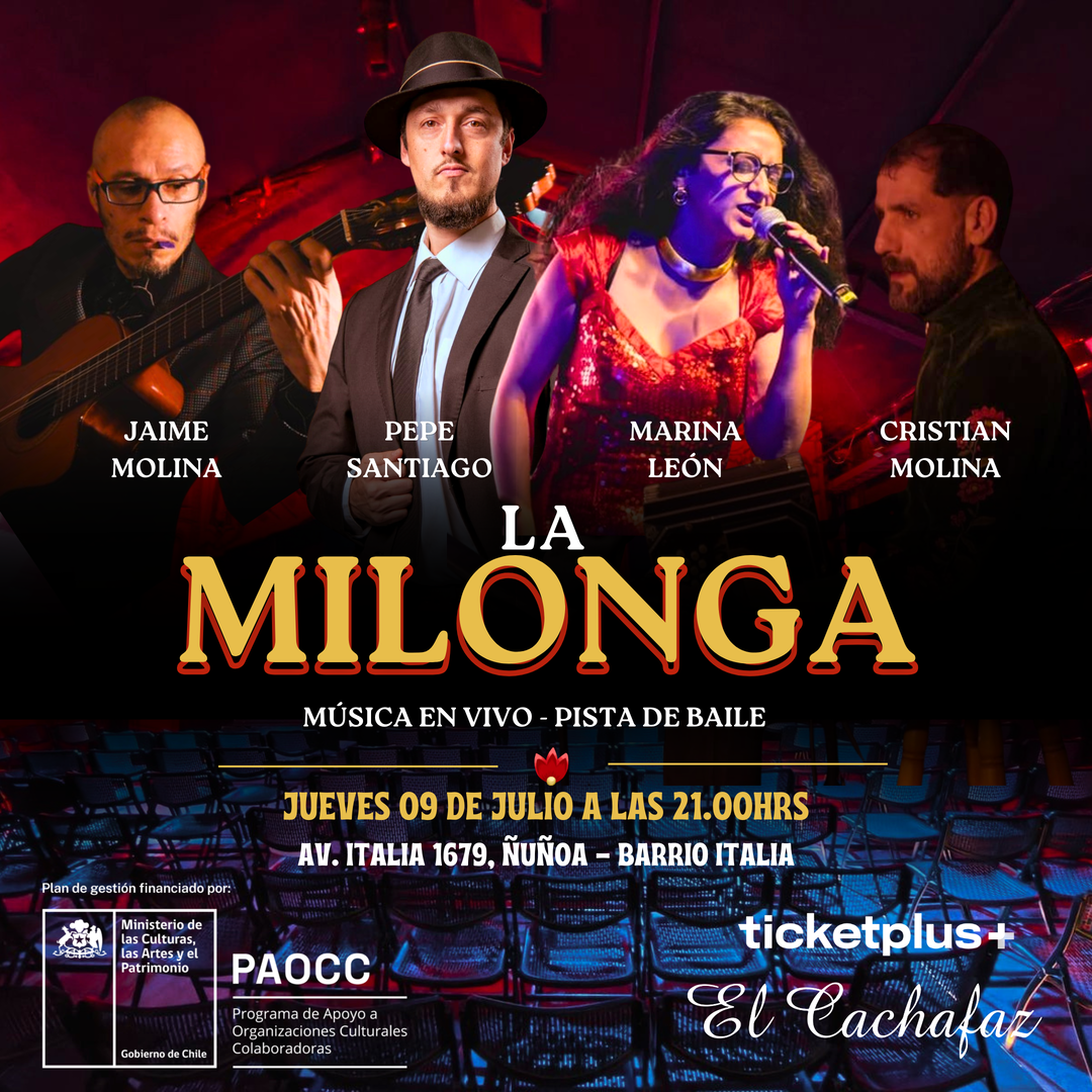 Milonga Jueves 9 Julio 21hrs 