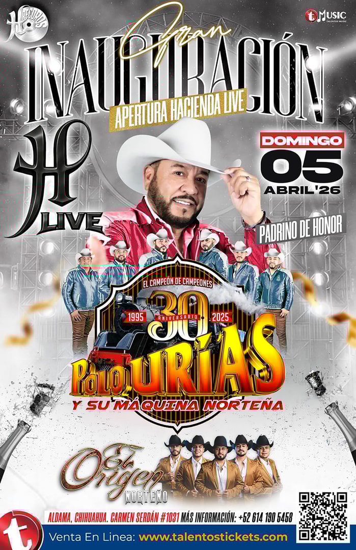 Polo Urias y La Maquina Norteña en HLive en Juan Aldama, Chihuahua