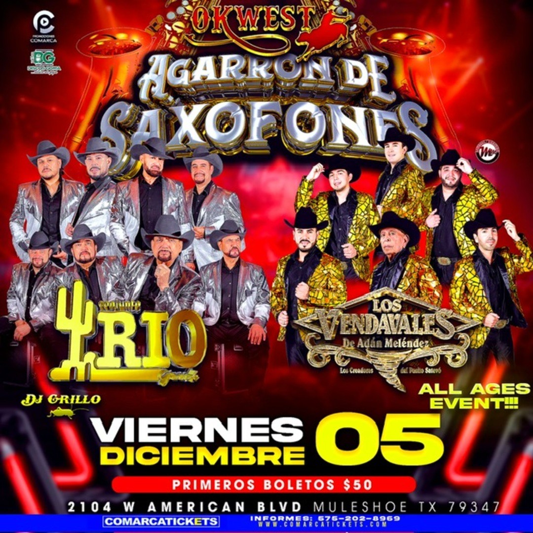 Los Vendavales de Adan Melendez-Conjunto Rio Grande-Agarron de Saxofones-Ok West