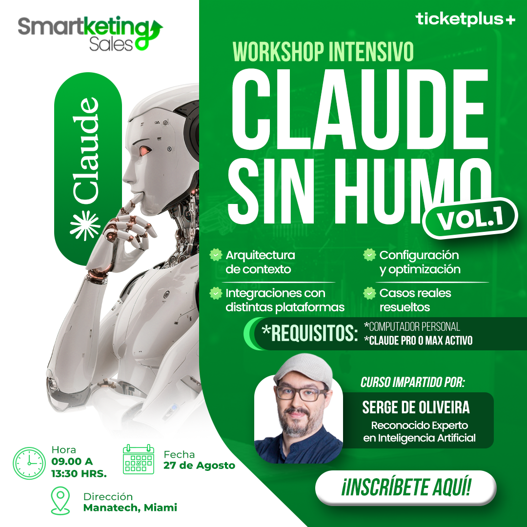 Workshop Intensivo CLAUDE Sin Humo