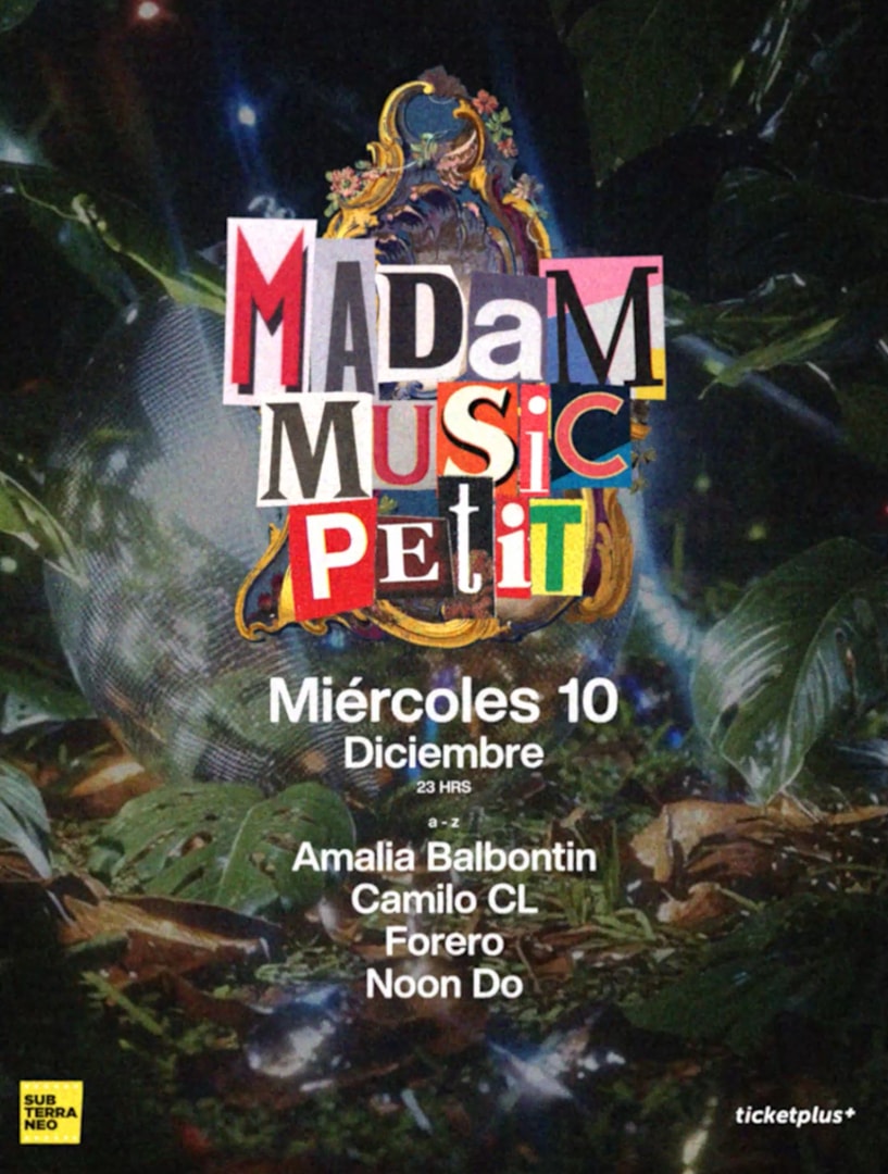 MADAM MUSIC PETIT 🎵 MIÉRCOLES 10 DICIEMBRE ★ Club Subterráneo (+21)