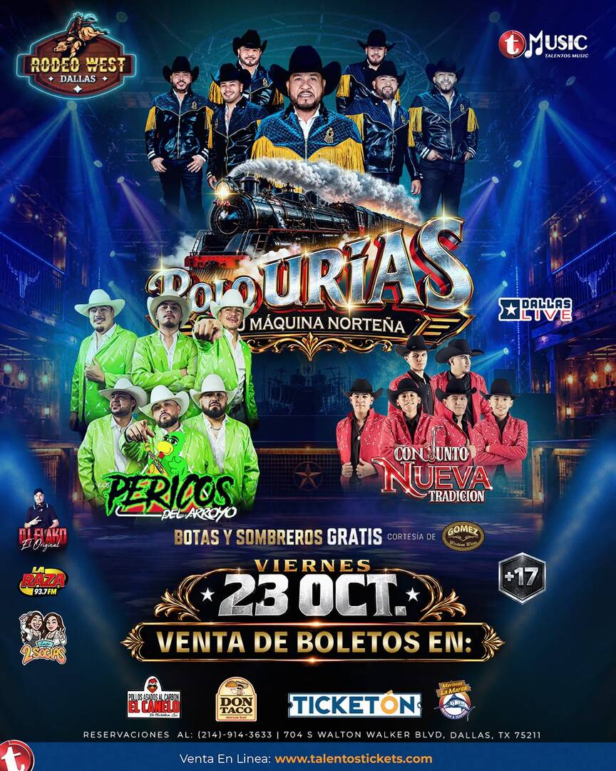 Polo Urias y Su Maquina Norteña en Rodeo West de Dallas, TX