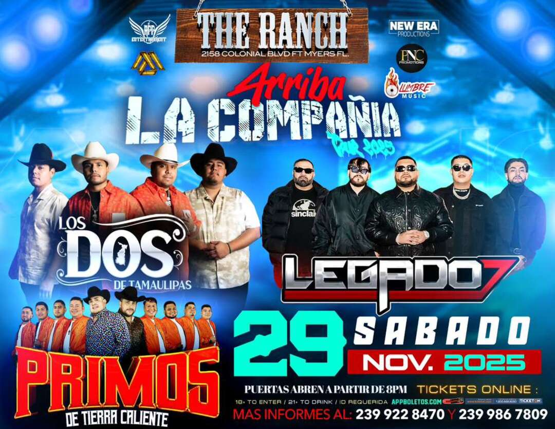 Los Dos de Tamaulipas-Legado 7-Primos de Tierra Caliente-Arriba La Compania Tour 2025-The Ranch