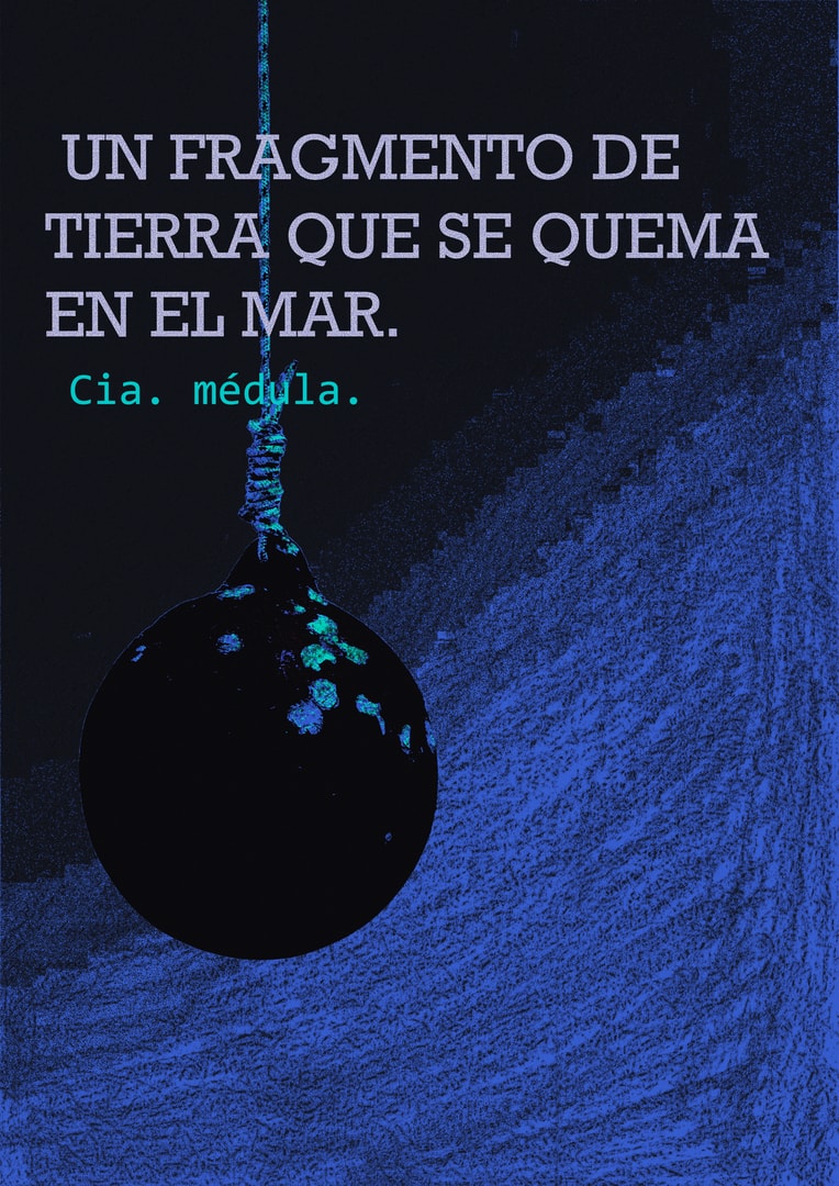 Un Fragmento de tierra que se quema en el mar