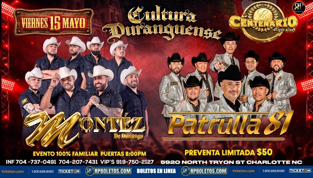 Montez De Durango-Patrulla 81-El Centenario Night Club-Charlotte NC