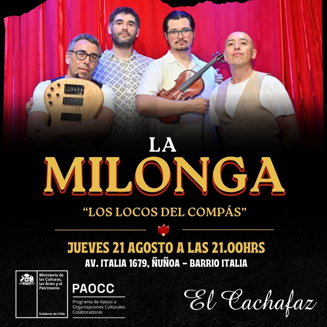 Milonga Jueves 21 Agosto 21hrs 