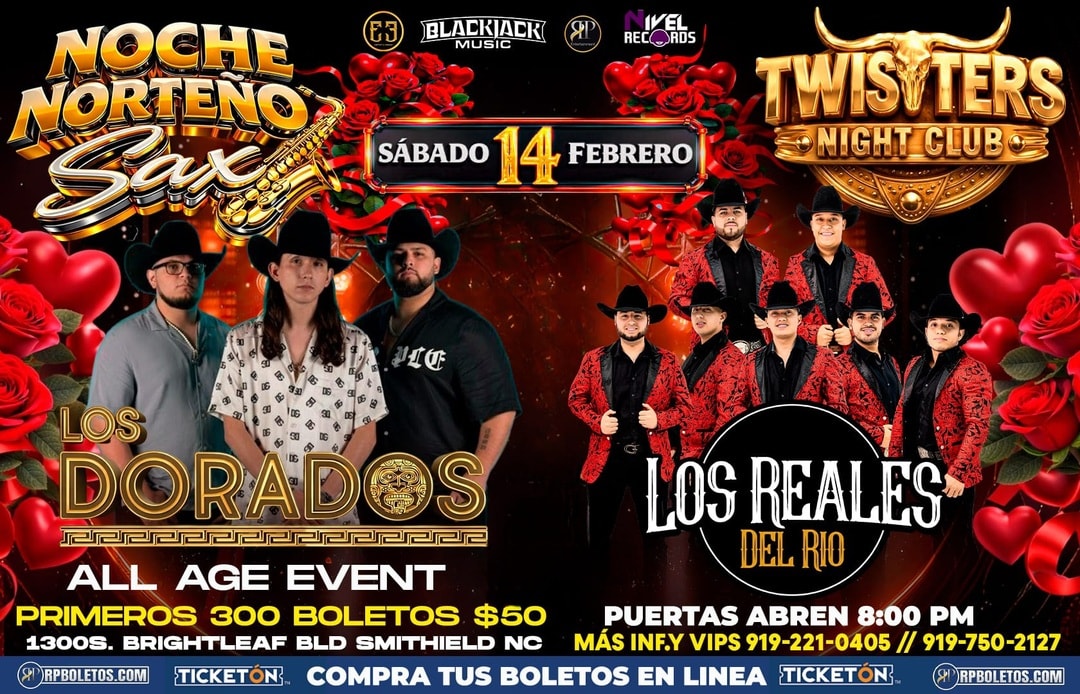 Los Dorados-Los Reales Del Rio-Twisters Night Club- Smithfield NC 