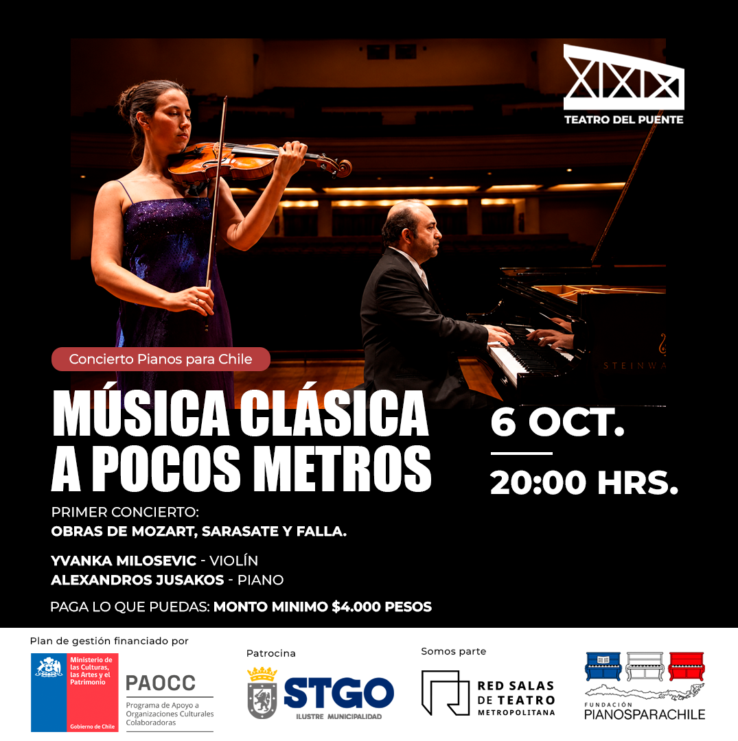 Yvanka Milosevic, violín - Alexandros Jusakos, piano - Obras de Mozart, Sarasate y Falla
