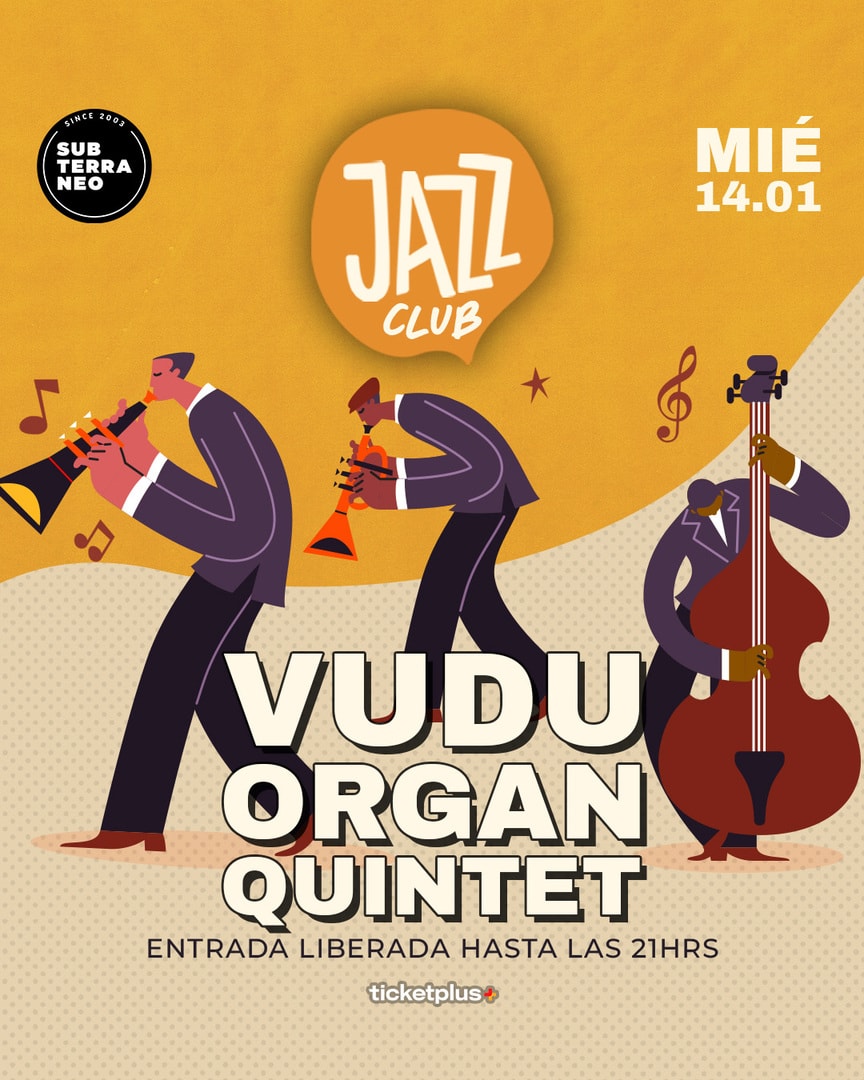 JAZZ CLUB 🎵 MIÉRCOLES 14 ENERO ★ Club Subterráneo 