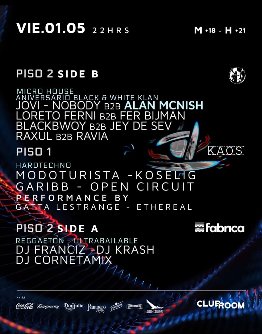 Clubroom Presenta @ Viernes 01 Mayo