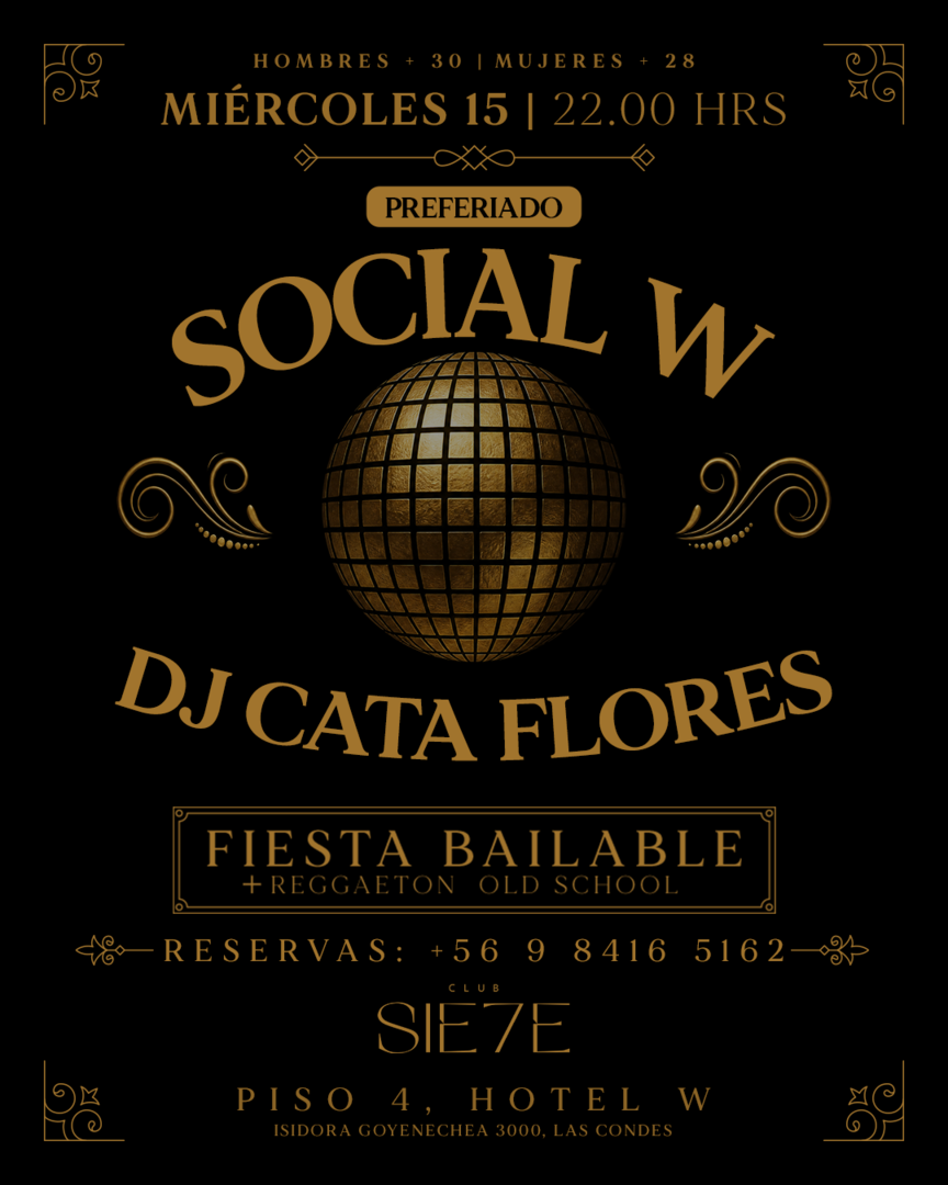 SOCIAL W ★ MIÉRCOLES 15 JULIO ★ Club Siete 
