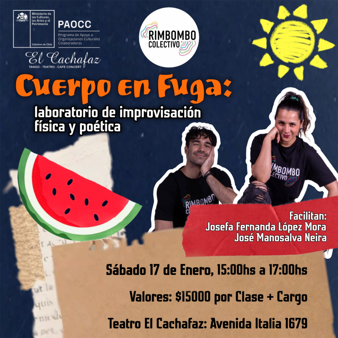 Seminario de Improvisacion Verano-Cuerpo en Fuga-Laboratorio de la fisica y poetica- Sabado 17 de Enero 15 hrs