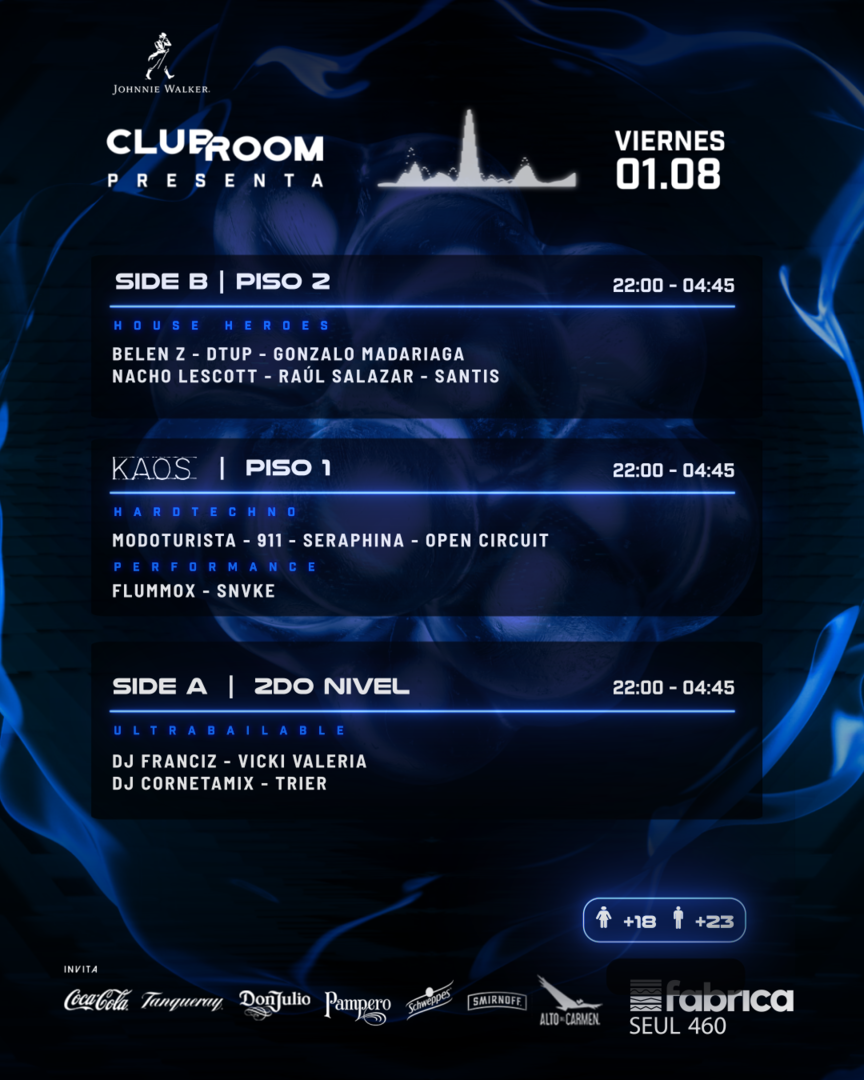 Clubroom Presenta @ Viernes 01 Agosto