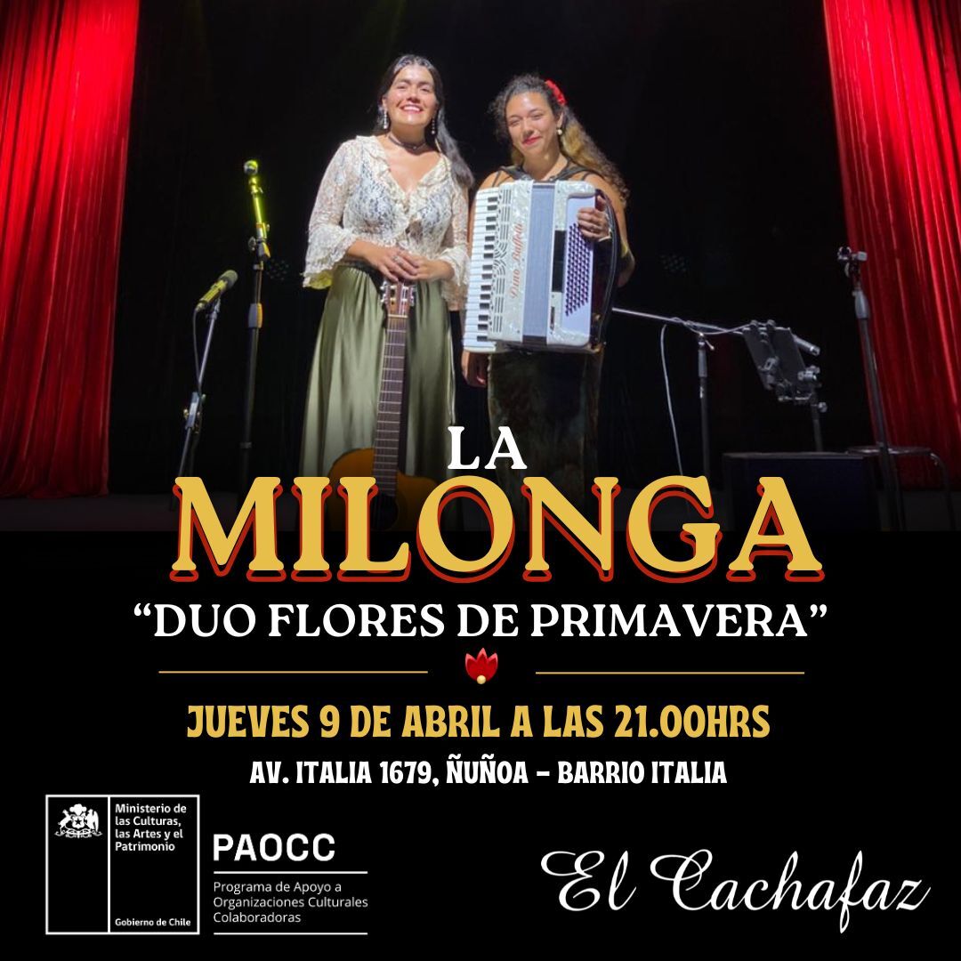 Milonga Jueves 9 Abril 21hrs 