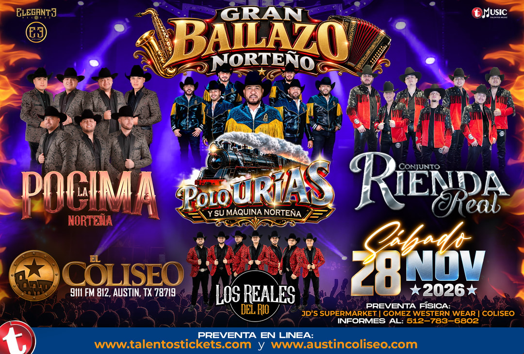 Polo Urias y Su Maquina Norteña en El Coliseo de Austin, Texas