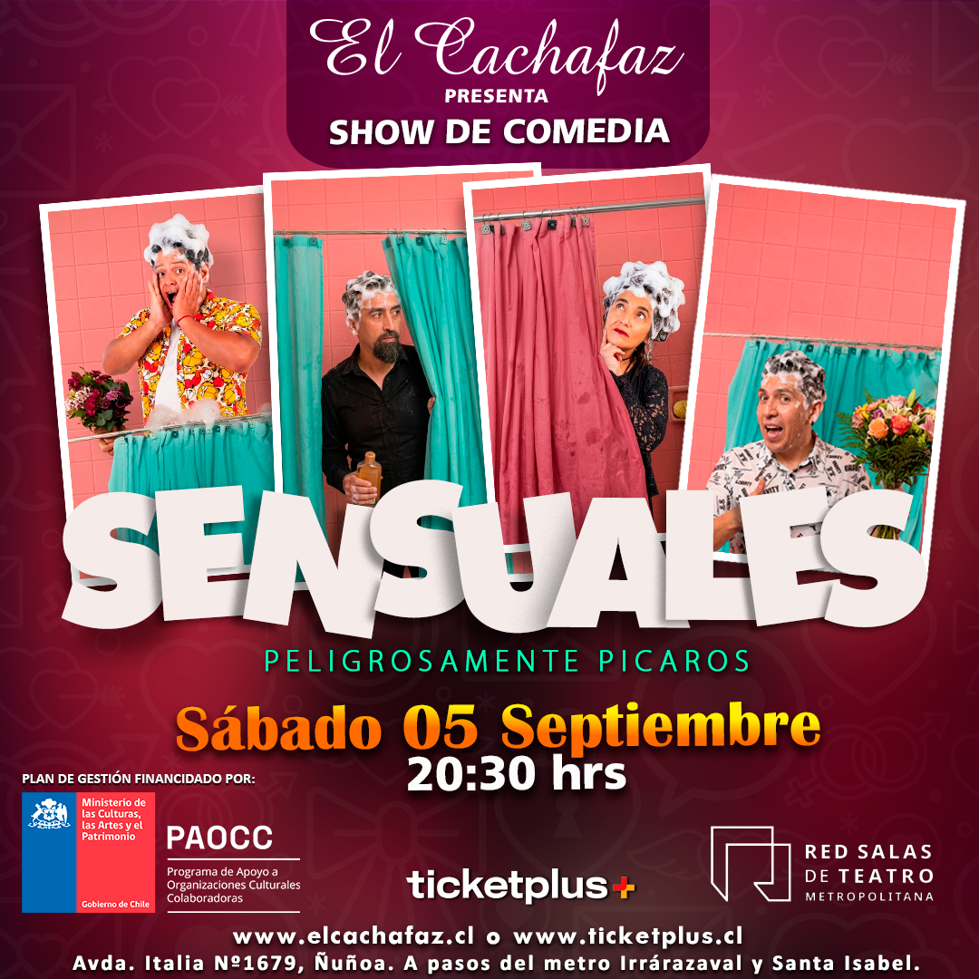 Show de stand up-Sensuales-Sabado 5 Septiembre 20:30hrs