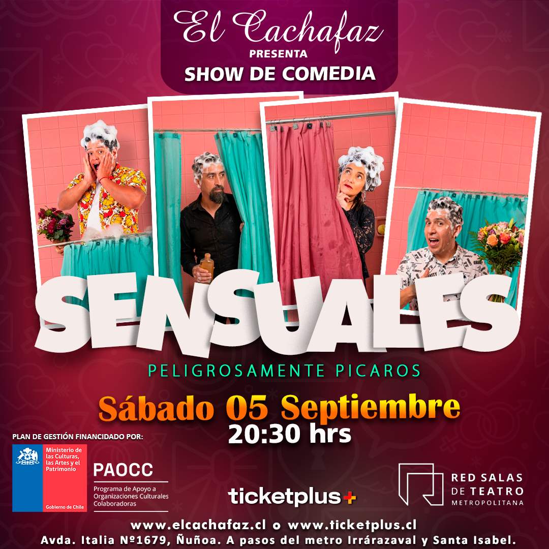 Show de stand up-Sensuales-Sabado 5 Septiembre 20:30hrs