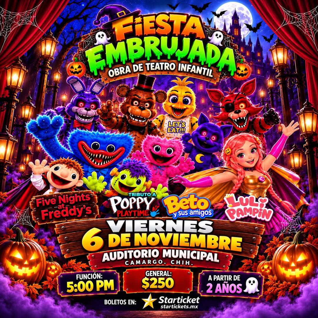 CAMARGO - FIESTA EMBRUJADA OBRA DE TEATRO INFANTIL