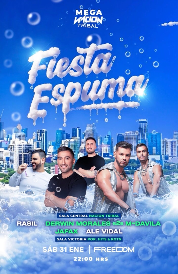 FIESTA ESPUMA - NACIÓN TRIBAL - 31 DE ENERO - 22:00 - SPOT FREEDOM