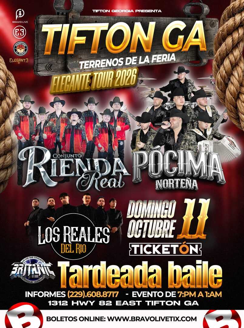 Conjunto Rienda Real-La Pocima Nortena-Los Reales del Rio-Tifton GA.