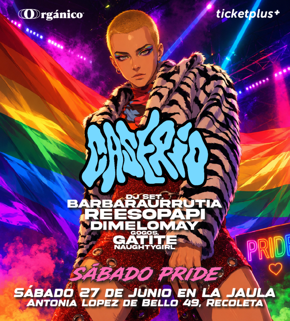 Sábado Pride 🏳️‍⚧️🏳️‍🌈 en Caserío Fiesta Sábado 27 de Junio en La Jaula