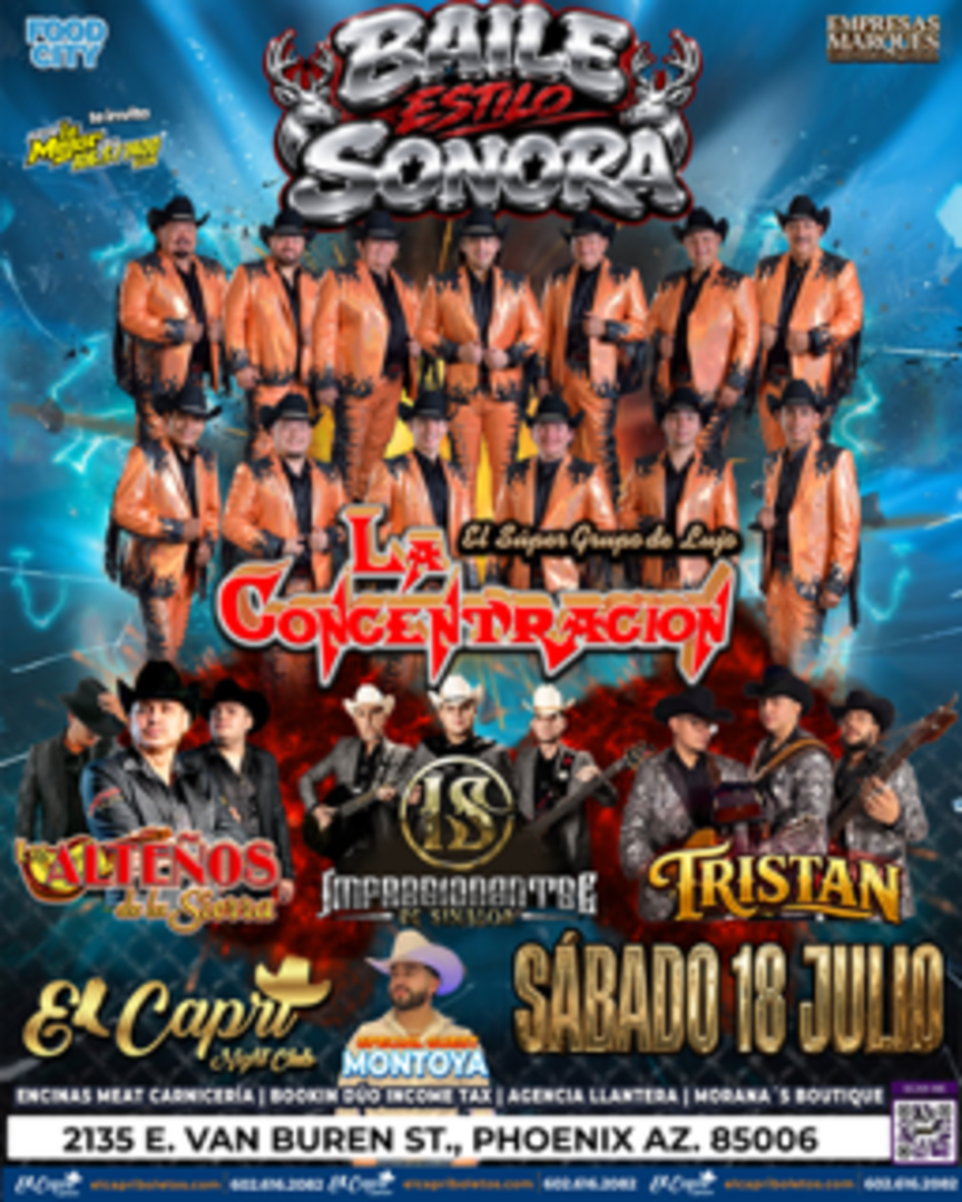 La Concentracion-Los Altenos de la Sierra-Impresionantes de Sinaloa-Tristan-Baile Estilo Sonora