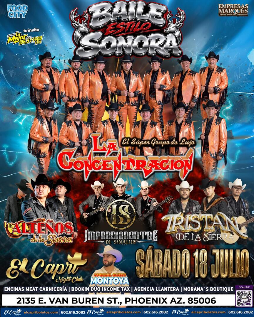 La Concentracion-Los Altenos de la Sierra-Impresionantes de Sinaloa-Tristan-Baile Estilo Sonora