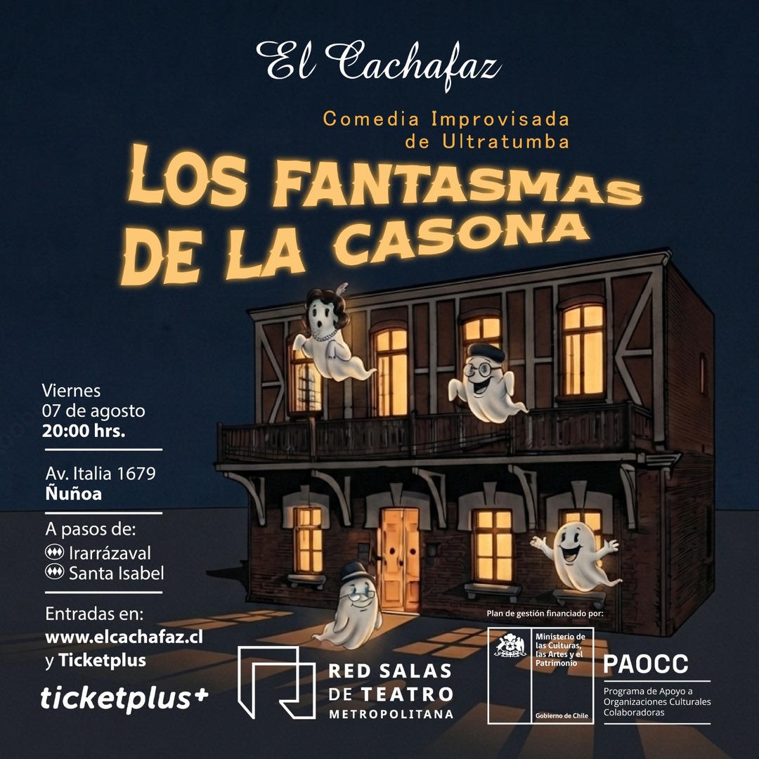 Show impro-La casona de los fantasmas-Viernes 7 Agosto 20 hrs