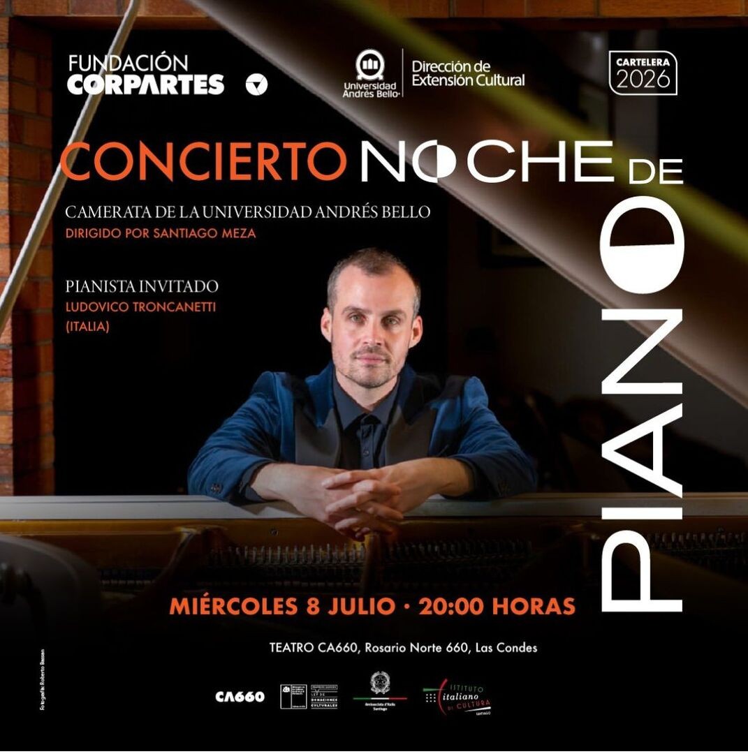 Noche de Piano | Camerata UNAB & Ludovico Troncanetti