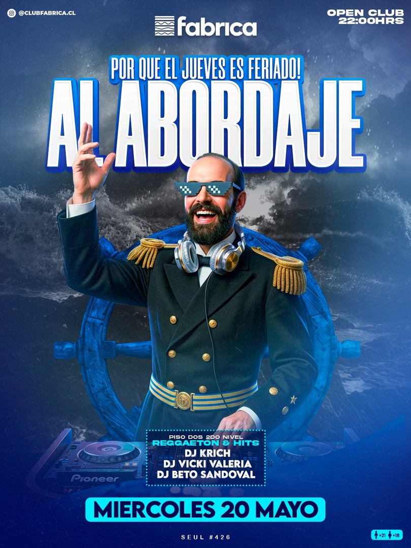 Club Fabrica Presenta Al Abordaje @ Miercoles 20 Mayo