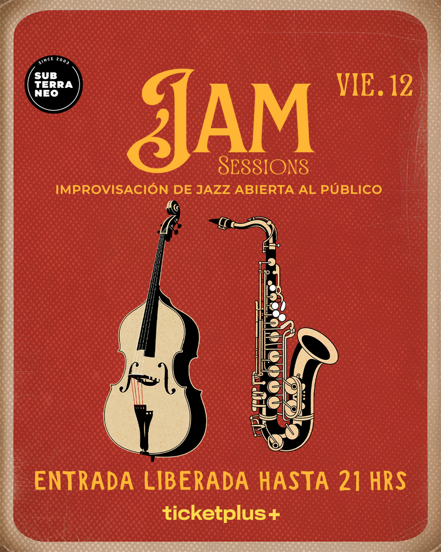 JAM SESSIONS 🎵 VIERNES 12 SEPTIEMBRE ★ Club Subterráneo 