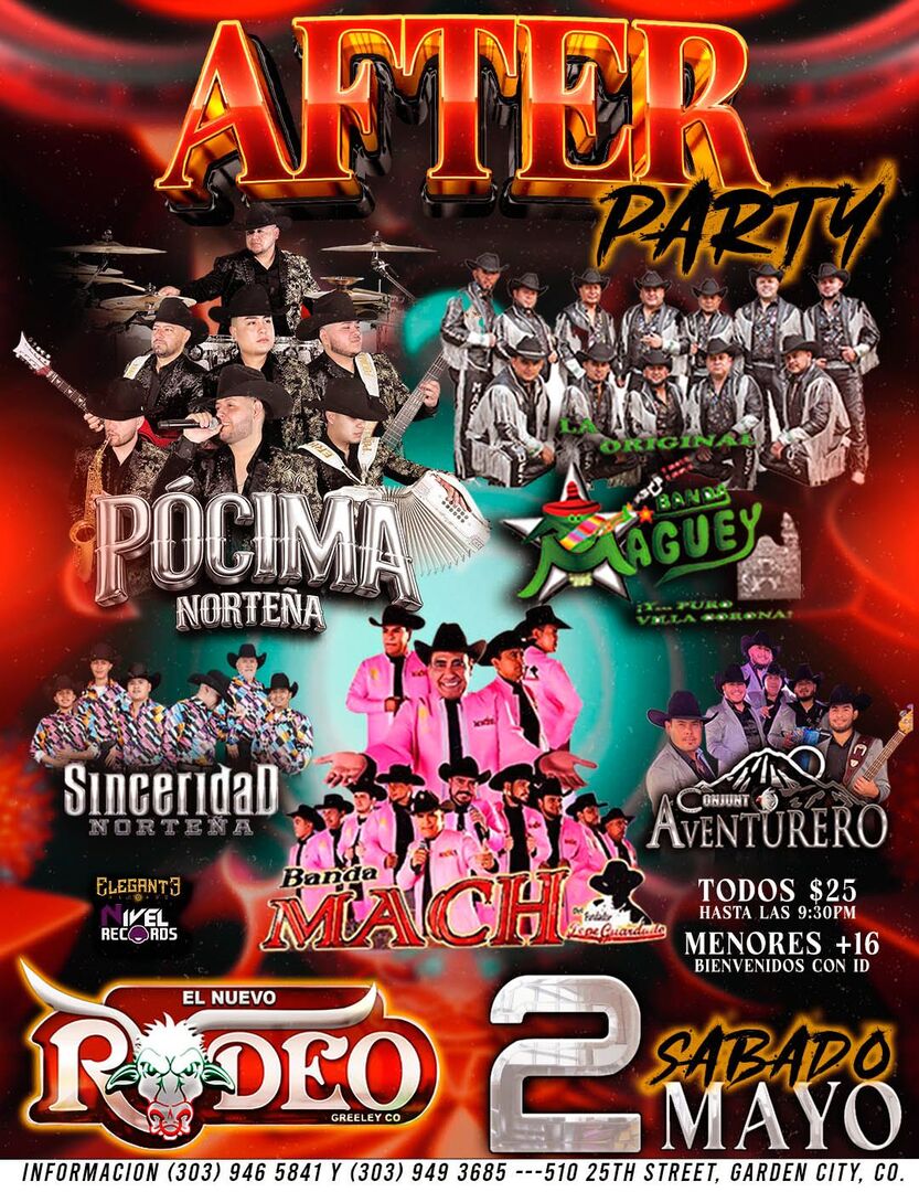 After Party-La Pocima Norteña-La Oruginal Banda Maguey-Sinceridad Norteña-Banda Mach-Conjunto Aventurero