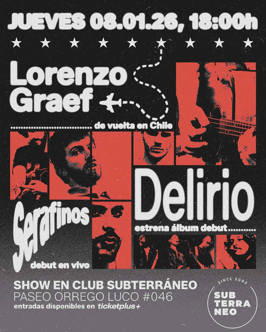 LORENZO GRAEF ★ JUEVES 08 ENERO ★ Club Subterráneo