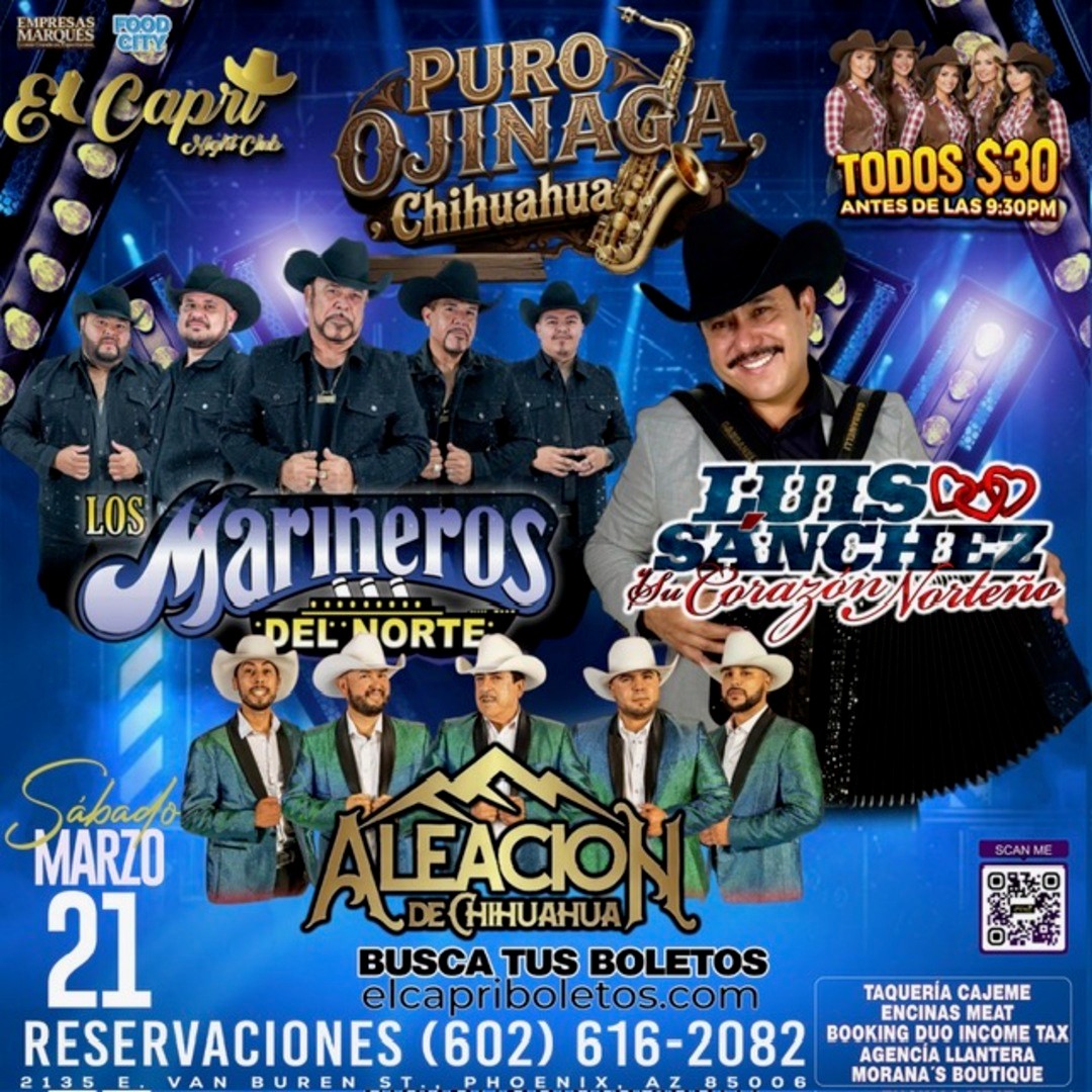 Puro Ojinaga Chihuahua-LosMarineros del Norte-Luis Sanchez y Su Corazon Norteno-Aleacion de Chihuahua