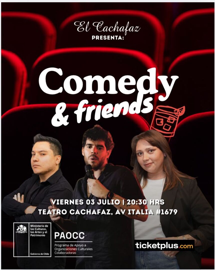 Show de Stand Up-Comedy & Friends-Viernes 3 Julio a las 20:30 hrs